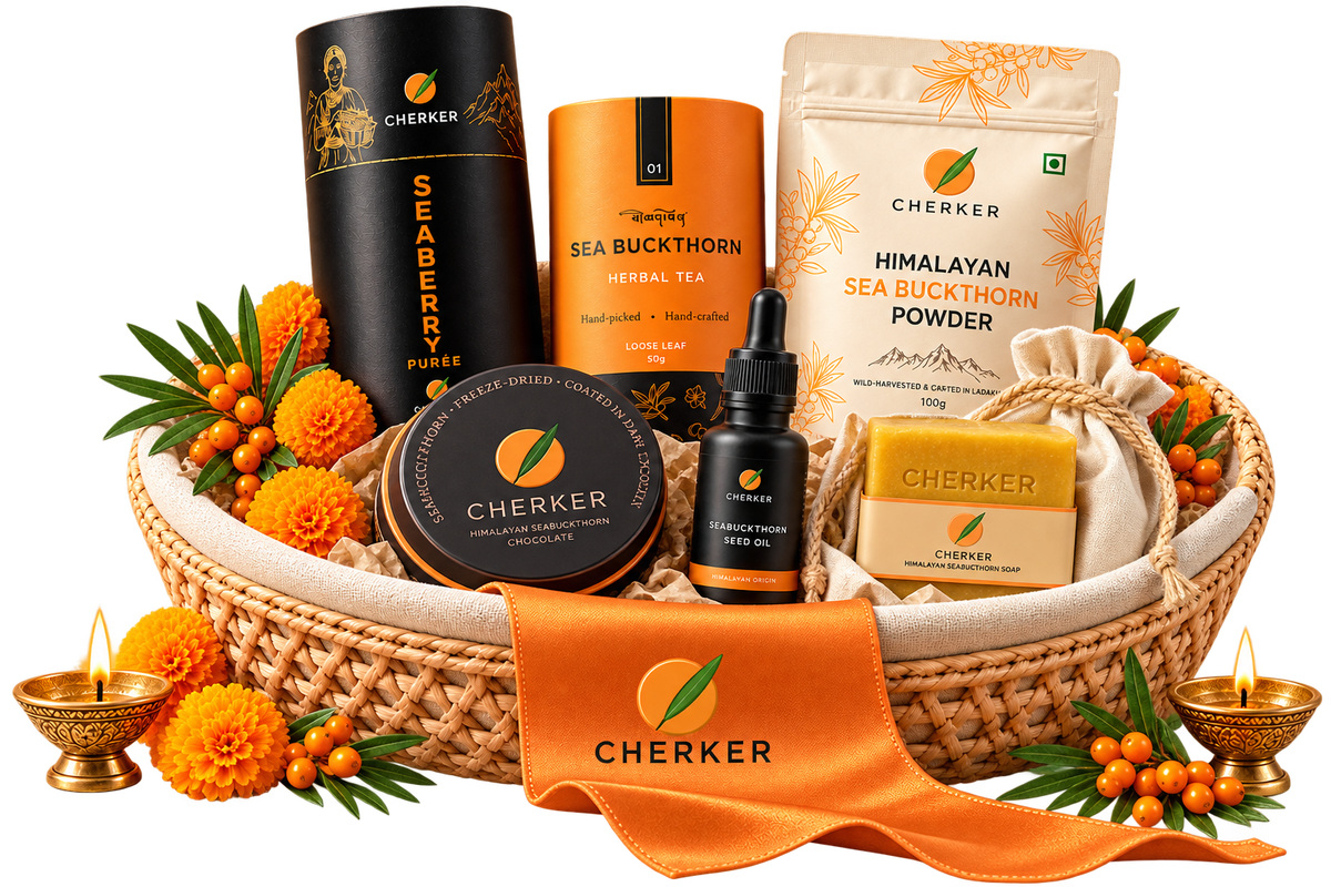 Ladakh Wellness Diwali Gift Set – Pulp, Tea & Powder