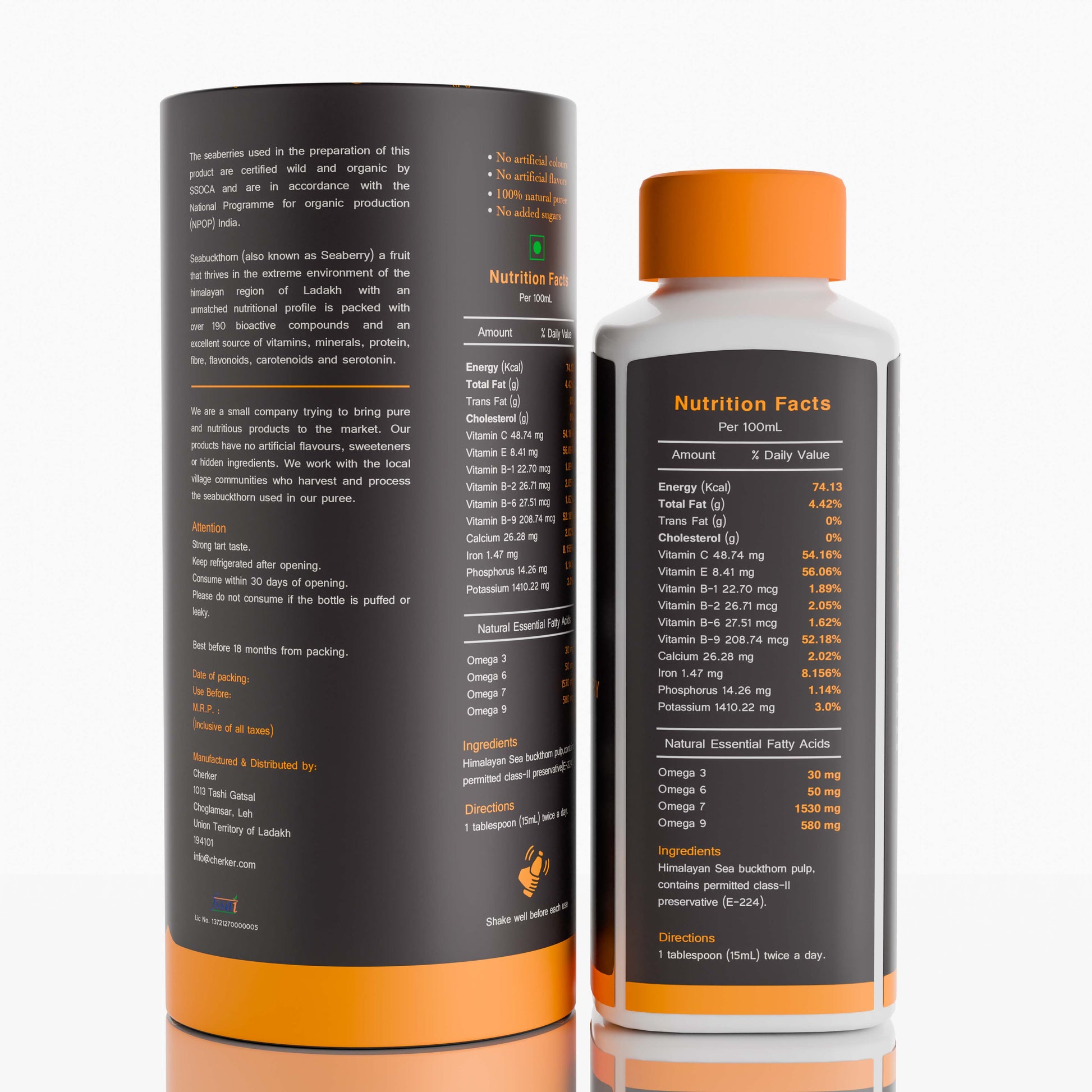 Organic Himalayan Sea Buckthorn Juice - Cherker